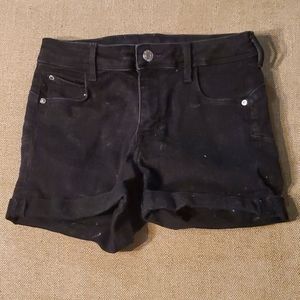 H&M Cuffed Denim Shorty Shorts